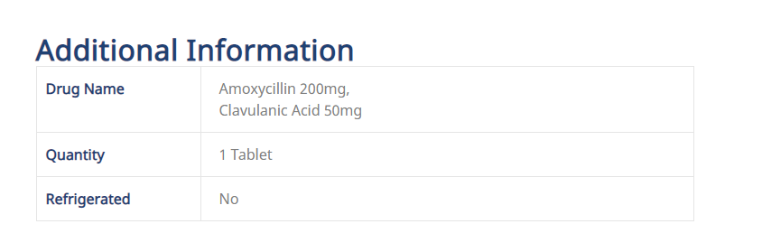Additional Information Example Additional Information Example