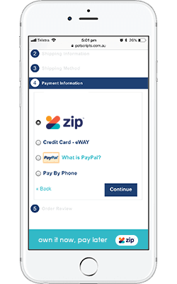 zipPay step 1
