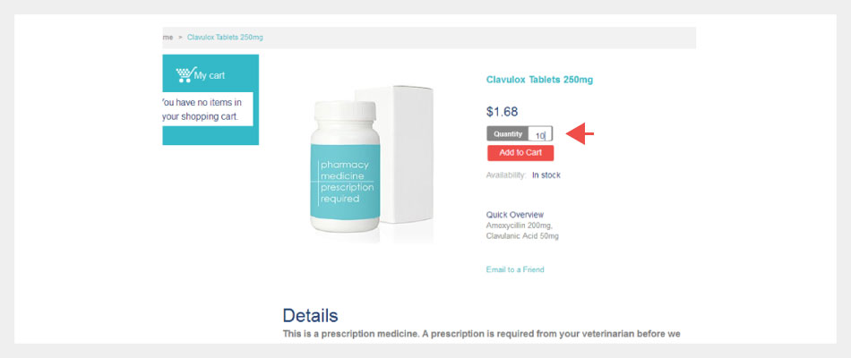 Website product page